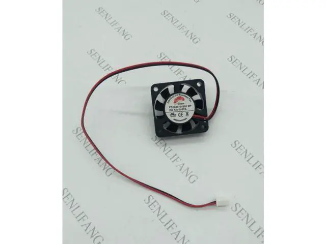 Alt view image 2 of 3 - Original for DOCENG 4010 FD124010-SS1 ZP DC12V 0.07A 40*40*10MM two line heat sink fan