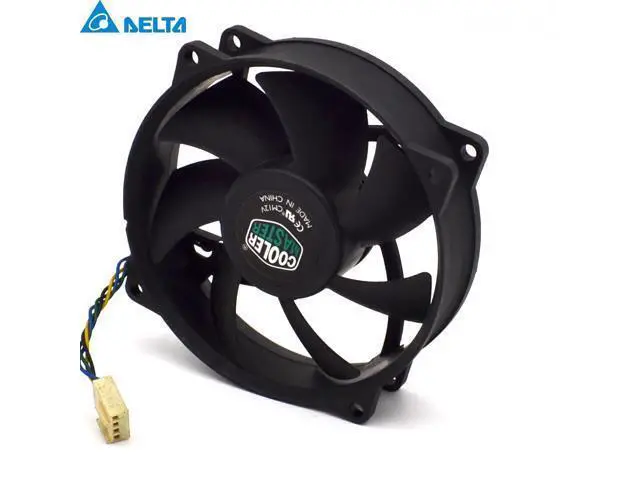 Alt view image 4 of 6 - 9025 9CM round fan 4 line ball AFB0912VH 12V 0.60A hole 7.2CM