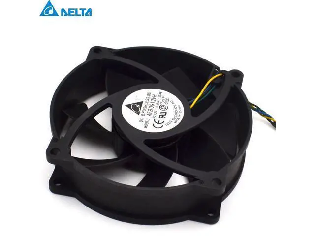 Alt view image 5 of 6 - 9025 9CM round fan 4 line ball AFB0912VH 12V 0.60A hole 7.2CM