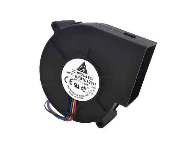 Alt view image 5 of 6 - 2pcs 9733 turbo centrifugal fan blower BFB1012VH 12V 1.80A wind capacity 97*97*33mm