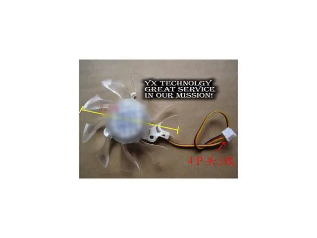 Alt view image 3 of 3 - video card fanNew 9800 9600 N240GT N250GTS-MD GTS240 GTS250 graphics card fan 35 Pitch 12V 0.33A Diameter 7.5cm