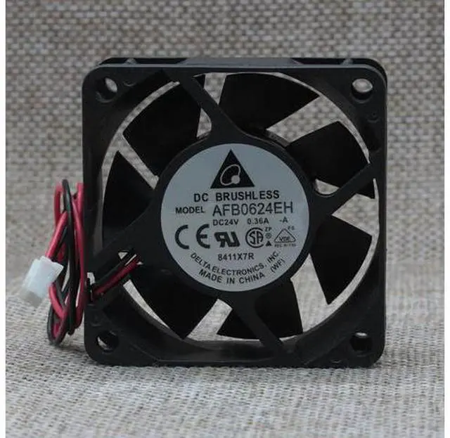 Main image of Delta 6CM 6 cm 6025 24V AFB0624EH 0.36A inverter fan cooling fan 2-Wire 2-pin 6800rpm