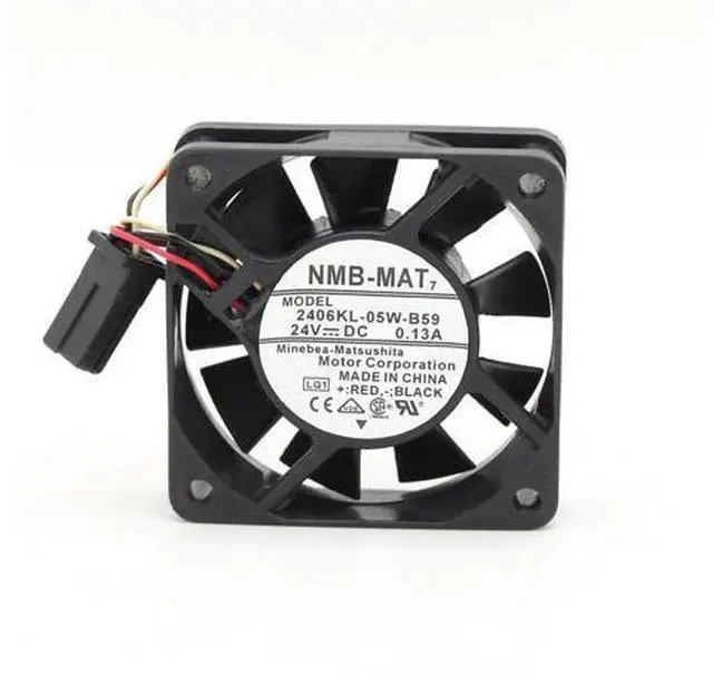 Main image of Fanuc fan NMB-MAT 2406KL-05W-B59 6015 6cm 18.3CFM 24V 0.13A cooling A90L-0001-0511cooling fan case cooler