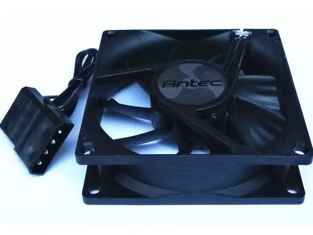 Alt view image 3 of 4 - NEW Antech 8cm 8025 chassis power fan 2-wire hydraulic Molex 4D 12V 0.07A cooling fan