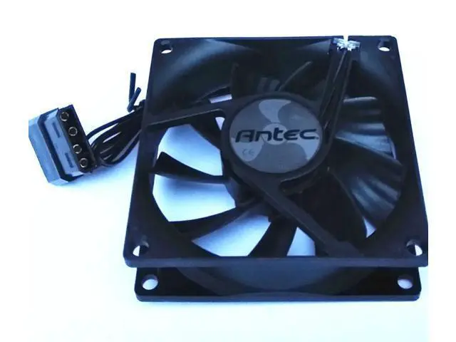 Alt view image 4 of 4 - NEW Antech 8cm 8025 chassis power fan 2-wire hydraulic Molex 4D 12V 0.07A cooling fan
