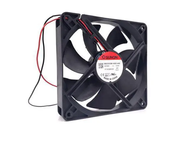Alt view image 5 of 5 - 120mm 12cm 24V Server Case Cooling Fan,for Sunon EEC0252B1-000C-A99 12025 24V 120X120X25mm 5W Chassis Fan