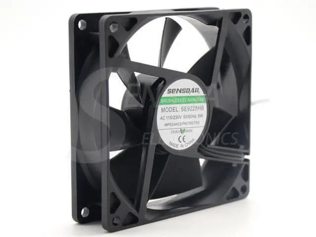 Main image of ec centrifugal fan motor 92*92*25 mm 92mm 9.2cm double voltage 115V 230V axial 6W 2800RPM 55.2CFM high speed case cooling fan