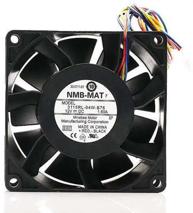 Main image of New 3115RL-04W-B76 Minebea NMB 8038 8cm DC 12v 1.6A winds of PWM fan speed control fan