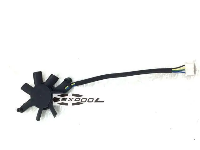 Alt view image 3 of 3 - POWER LOGIC PLD05010S12HH 12V 0.25A Fan blade diameter 46mm, 58MM hole pitch Graphics card fan 4-wire 4-pin