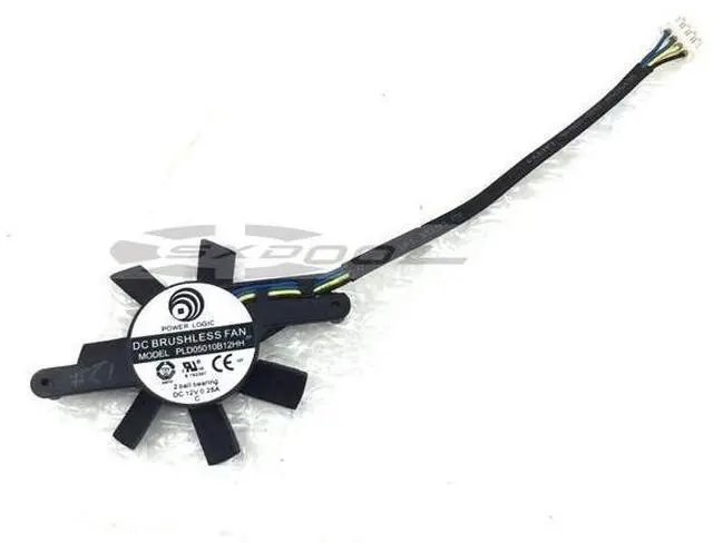 Main image of POWER LOGIC PLD05010S12HH 12V 0.25A Fan blade diameter 46mm, 58MM hole pitch Graphics card fan 4-wire 4-pin