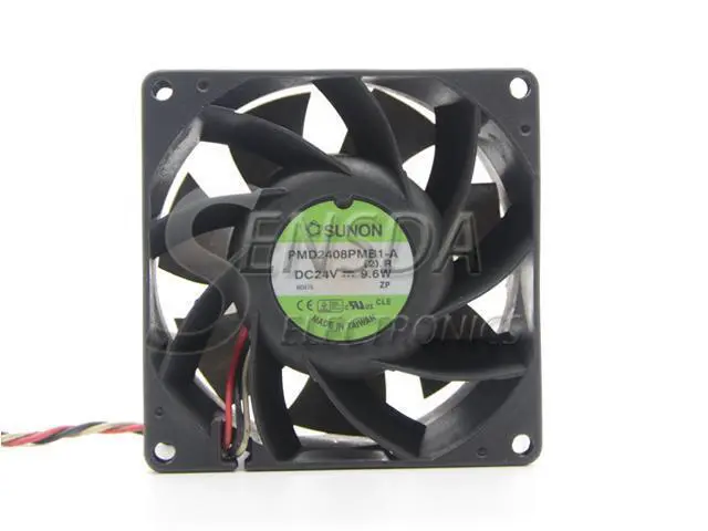 Alt view image 2 of 7 - SUNON PMD2408PMB1-A 8038 80*80*38mm 80mm 8cm DC 24V 9.6W case industrial cooling fan case cooler