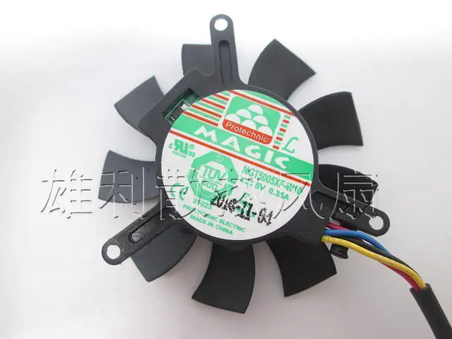 Alt view image 3 of 3 - MAGIC 5010 5V 0.35A MGT5005XF-W10 5CM graphics card cooling fan