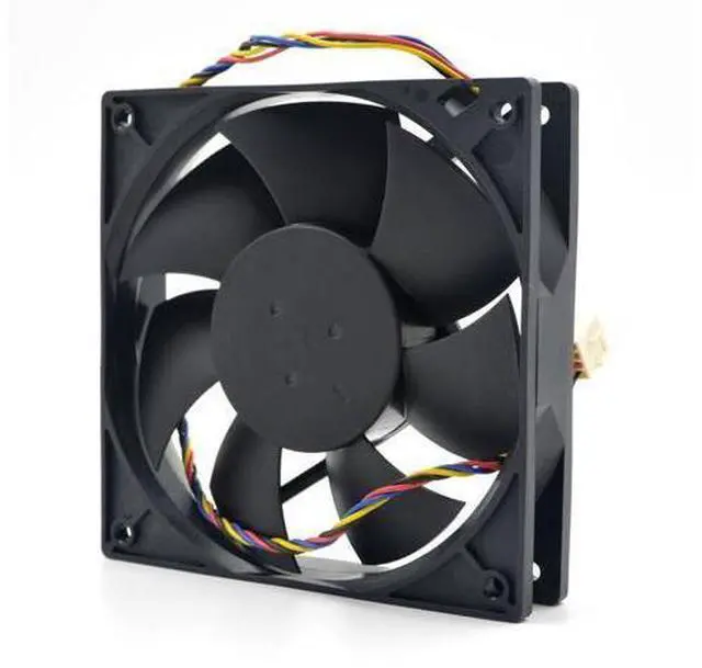 Alt view image 2 of 2 - PWM Fan For AVC DS12025B12H 120X120X25mm DC 12V 0.75A 2 Ball Bearing Fan High Speed CFM Airflow Axial Cooling 12cm