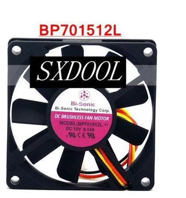 Main image of New original BI-SONIC BP701512L 12V 0.15A 7CM 7015 3-Wire Cooling Fan
