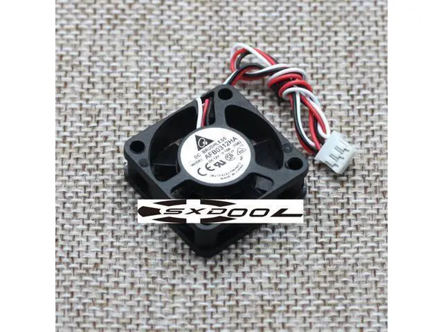 Alt view image 4 of 5 - Original Delta AFB0312HA 12V 0.15A 3cm 3010 30mm 3-wire 3-pin For YASKAWA drive cooling fan