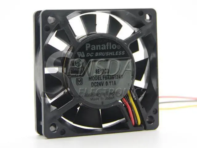 Main image of high quality FOR Panasonic panaflo FBK06T24H 6CM 6015 three-wire inverter fan 24V 0.11A cooling fan