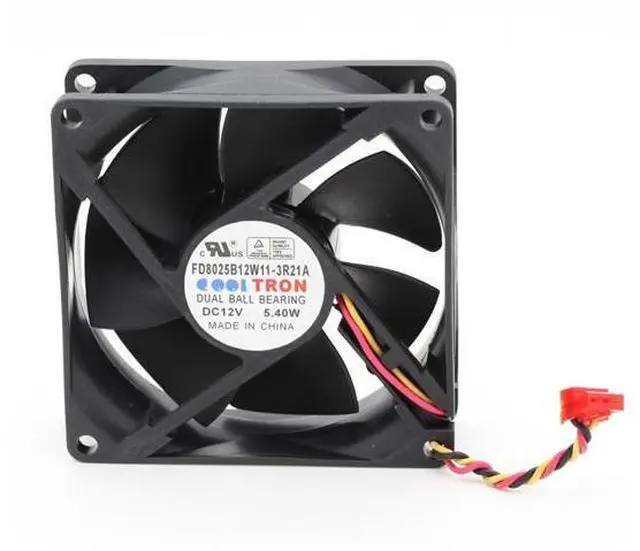 Main image of 8cm original Tron FD8025B12W11-3R21A 8025 80mm DC12V 5.4W server inverter axial cooling fan 80*25mm 3 wires case cooler