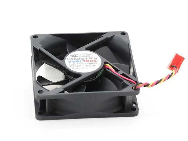 Alt view image 3 of 7 - 8cm original Tron FD8025B12W11-3R21A 8025 80mm DC12V 5.4W server inverter axial cooling fan 80*25mm 3 wires case cooler