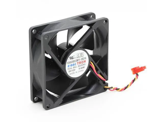 Alt view image 2 of 7 - 8cm original Tron FD8025B12W11-3R21A 8025 80mm DC12V 5.4W server inverter axial cooling fan 80*25mm 3 wires case cooler