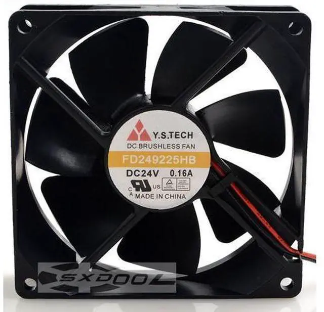 Main image of NEW original 92mm Y.S.TECH FD249225HB 9025 9225 2pin DC 24V 0.16A axial cooling fan
