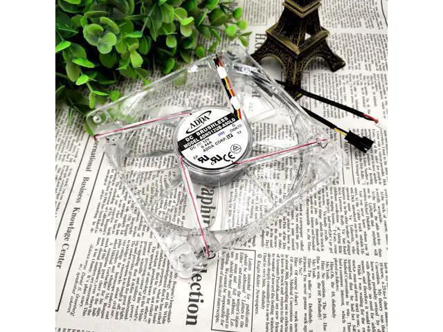 Alt view image 2 of 5 - ADN512UB-A90LD 13525 135mm DC 12V 0.44A Transparent LED Light Cooling Fan cpu chassis