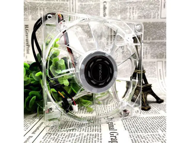 Alt view image 5 of 5 - ADN512UB-A90LD 13525 135mm DC 12V 0.44A Transparent LED Light Cooling Fan cpu chassis