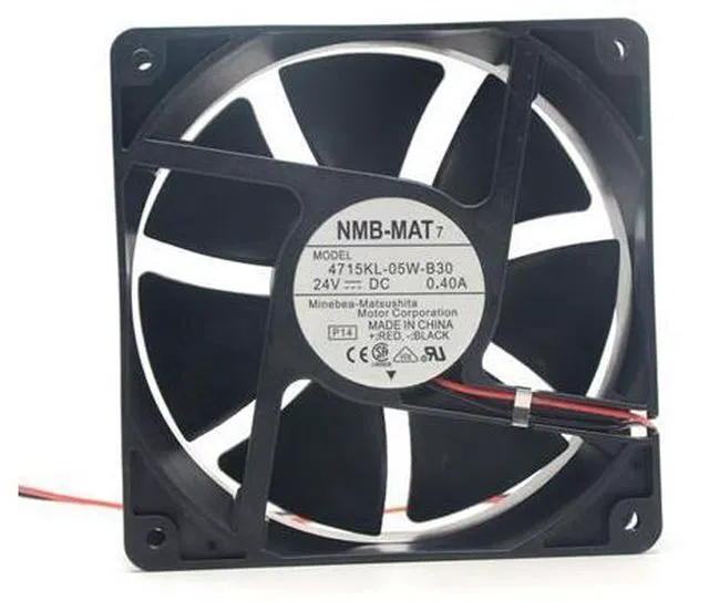 Main image of NMB-MAT7 4715KL-05W-B30 12cm 12038 24V 0.4A 3300RPM 120CFM ball bearing cooling fan