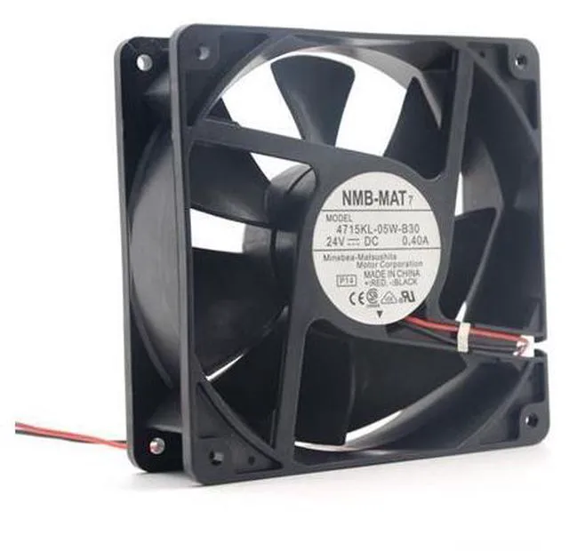 Alt view image 2 of 5 - NMB-MAT7 4715KL-05W-B30 12cm 12038 24V 0.4A 3300RPM 120CFM ball bearing cooling fan