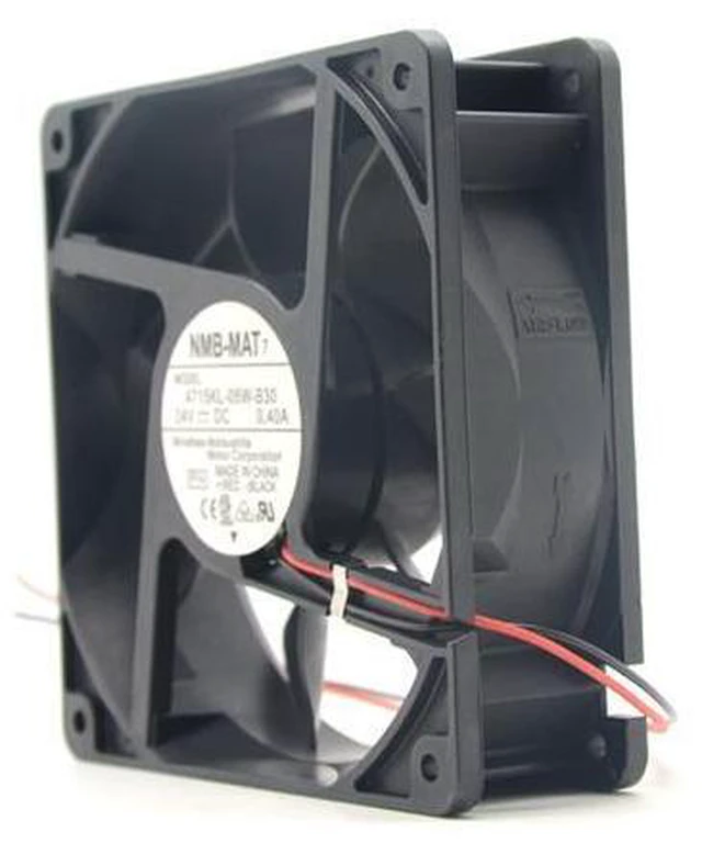 Alt view image 3 of 5 - NMB-MAT7 4715KL-05W-B30 12cm 12038 24V 0.4A 3300RPM 120CFM ball bearing cooling fan
