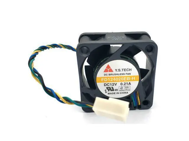 Alt view image 4 of 4 - Y.S TECH FD124020EB-H 40*40*20MM 4020 DC12v 0.21A 4-wire PWM cooling fan