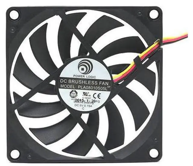 Main image of POWER LOGIC PLA08010S05L 5V 0.15A 8 cm 8010 3-wire 3-pin cooling fan