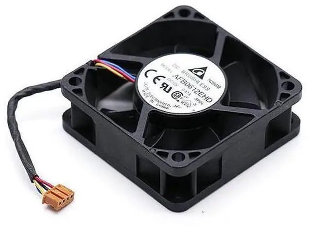 Main image of Delta AFB0612EHD 6cm 60mm 6020 DC12V 0.47A Double Ball bearing large air Cooling Fan 4-wire 4-pin