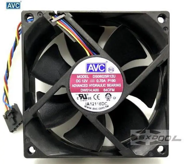 Main image of NEW FAN for Dell Precision T1600 CPU Cooling Fan. Dell PN: DW014, D0W1H. Model: DS08025R12U 8025 8cm 80x80x25mm