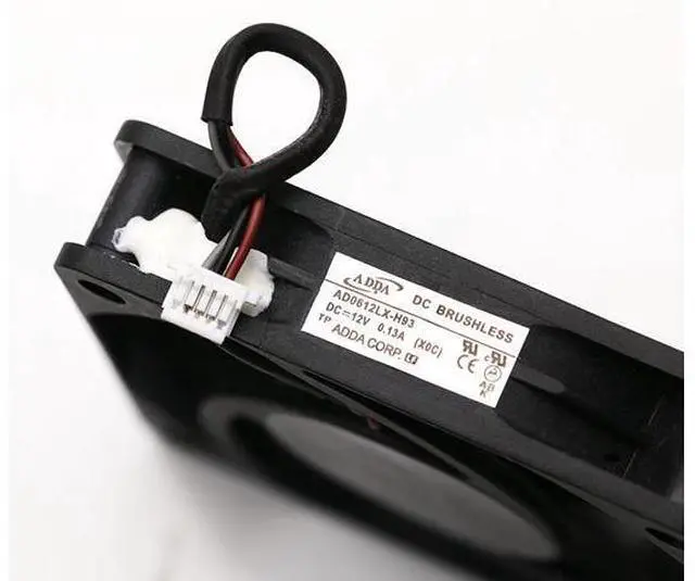 Alt view image 3 of 3 - New ADDA AD0612LX-H93 12V 0.13A 6CM 6013 BenQ Ms614 MH 680 W 1070 projector cooling fan
