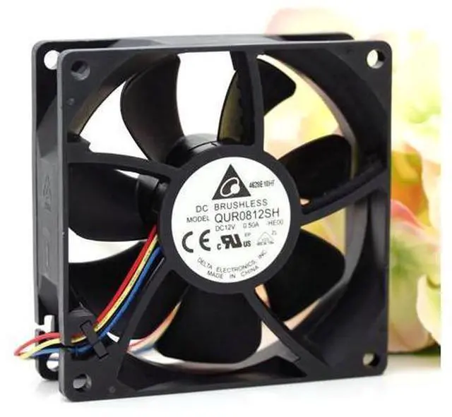 Alt view image 2 of 5 - NEW original 8CM QUR0812SH 8025 12V 0.5A PWM fan speed control speed cooler