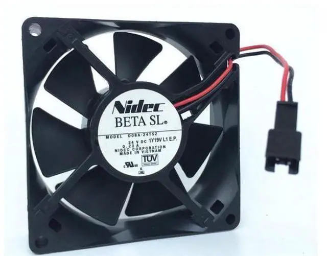 Main image of Nidec D08A-24TS2 DC24V 0.23A 8cm 8025 2-wire inverter cooling fan