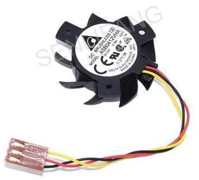 Main image of Delta ASB0412VHA DC 12v 0.16A Three Lines Cooling Fan 3.7cm diameter, 2.6cm hole distance
