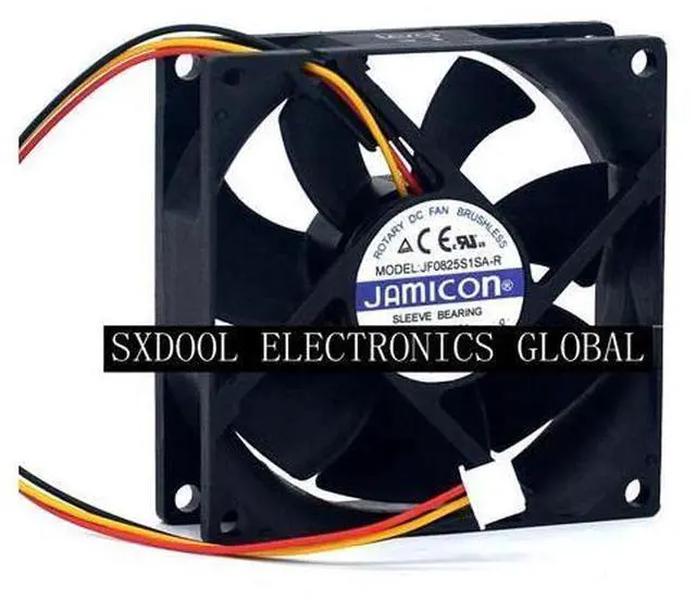 Main image of Original JF0825S1SA-R New UPS silent fan 3-wire JAMICON 12V 0.26A