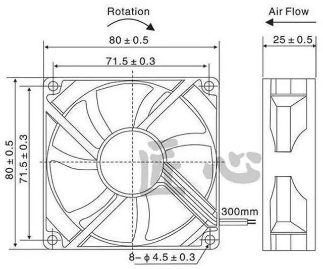 Alt view image 3 of 5 - Original JF0825S1SA-R New UPS silent fan 3-wire JAMICON 12V 0.26A