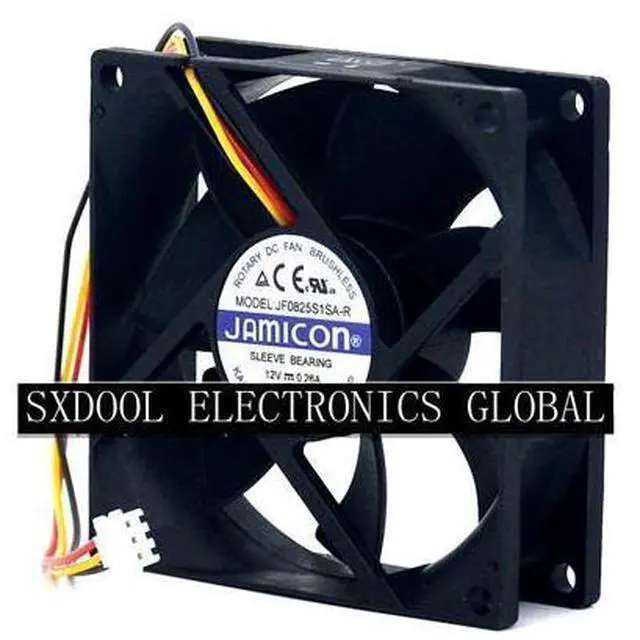 Alt view image 5 of 5 - Original JF0825S1SA-R New UPS silent fan 3-wire JAMICON 12V 0.26A