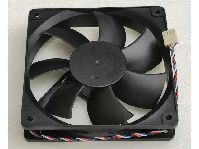 Alt view image 2 of 5 - New ADDA 12025 12CM fan double ball 4-wire temperature control AD1212LB-A7BGL 0.24A