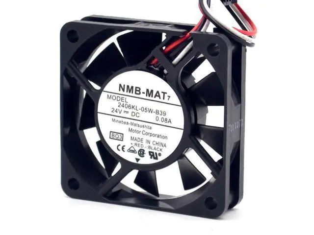 Alt view image 2 of 6 - NMB 2406KL-05W-B39 24V 0.08A 6CM 6015 Fan 3-wire