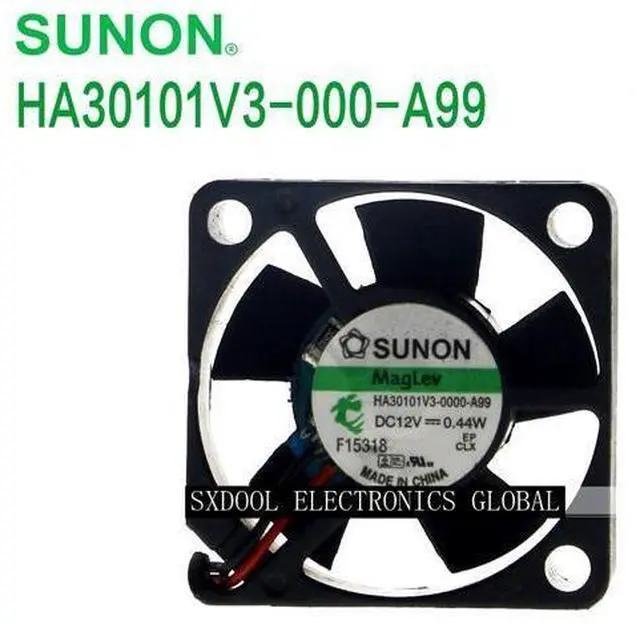 Alt view image 4 of 4 - Original SUNON HA30101V3-0000-A99 3CM 3010 12V 0.44W silent magnetic levitation fan 2-wire 2-pin