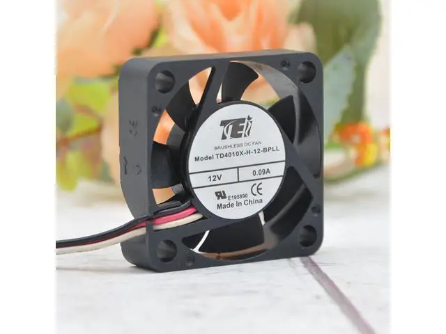 Alt view image 3 of 6 - Original TEI TD4010X-H-12-BPLL 4cm 4010 12V 0.09A VCR silent fan