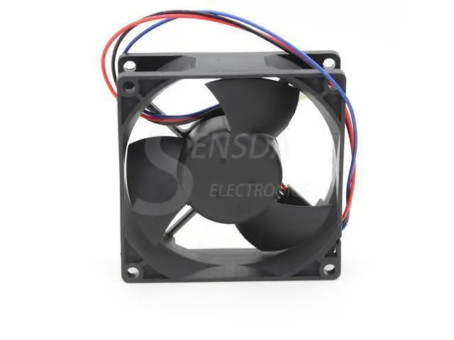 Alt view image 2 of 4 - Delta EFB0812EH -F00 FOO 8025 8CM 80MM DC 12V 0.42A 3-pin computer cpu case Server Inverter Cooling fans