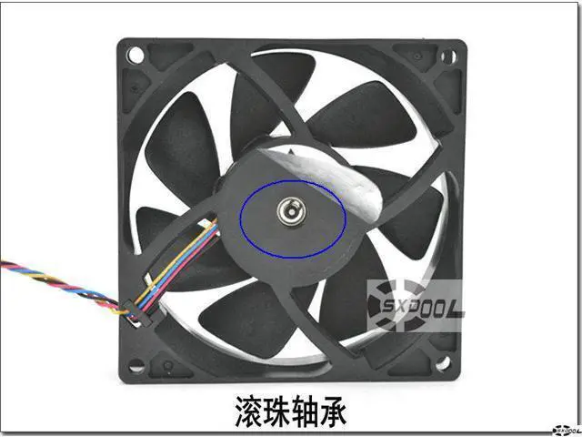 Alt view image 4 of 6 - New Delta QFR0912H DC 12V for AMD FX8350PWM CPU fan 9cm 9025 9225 double ball case cooler