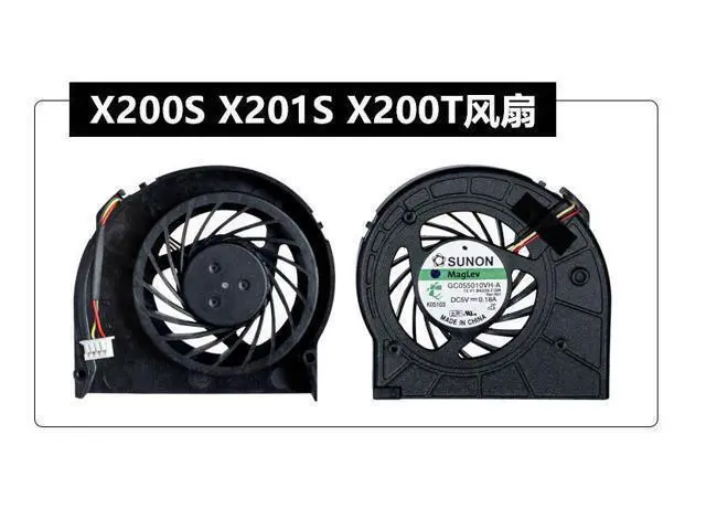 Alt view image 4 of 4 - For Thinkpad Lenovo X200S X201S X200T cooling fan SUNON GC05501VH-A DC5V 0.18A