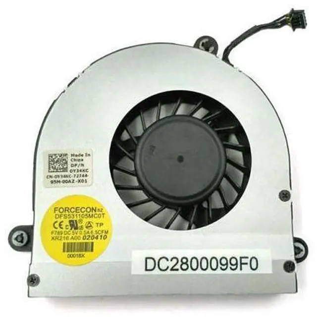 Main image of New Laptop Fan For Dell Alienware M17X R3 R4 R5 Series CPU Cooling Fan 0XVXVH DC28000CMF0 DC2800099F0