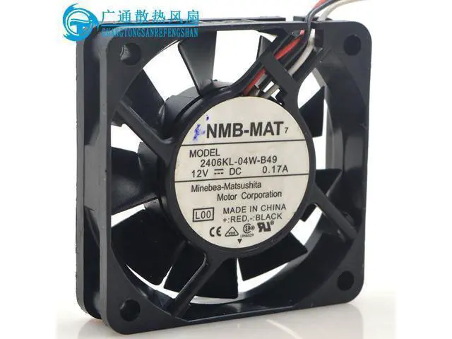 Alt view image 3 of 3 - 2406kL-04W-B49 DC 12V 0.17A NMB 60 * 60 * 15MM