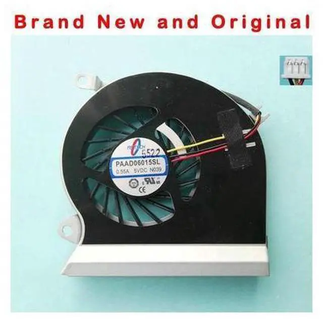 Main image of New and Original CPU fan for MSI GE70 laptop CPU cooling fan cooler PAAD0615SL N285 3pin 0.55A 5VDC N285